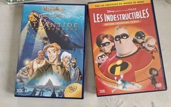 Lot de 2 DVD Disney Atlantide et les indestructibles 