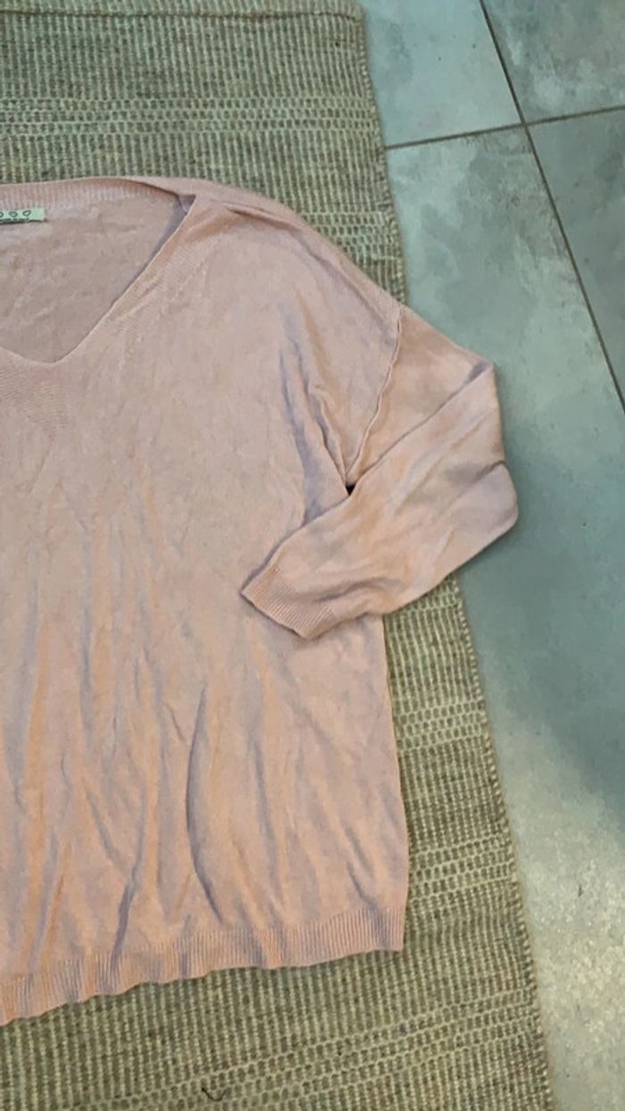 Pull rose pâle taille XL - photo numéro 3