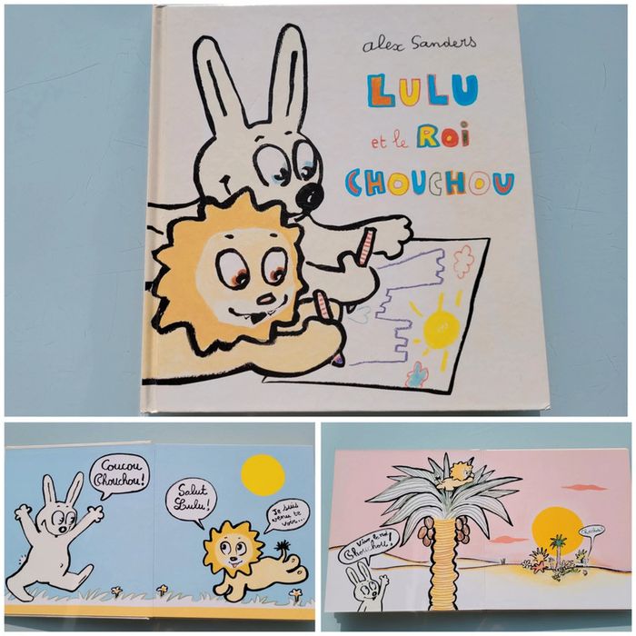 🐇 Lulu et le Roi Chouchou 🦁 couverture rigide, intérieur tout carton