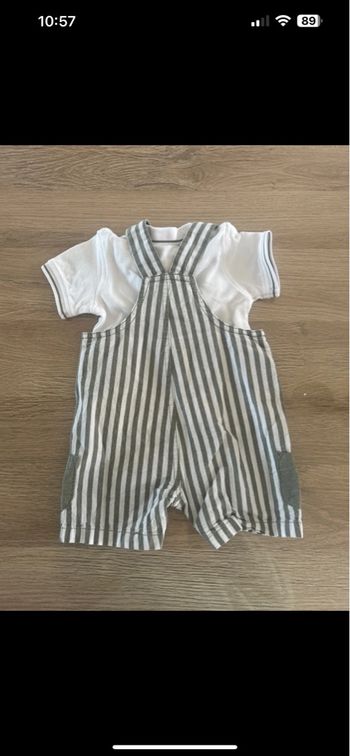 Ensemble salopette + polo manches courtes