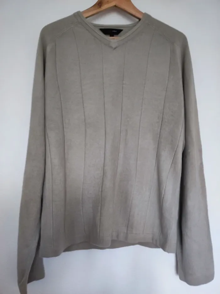 Pull taille M beige