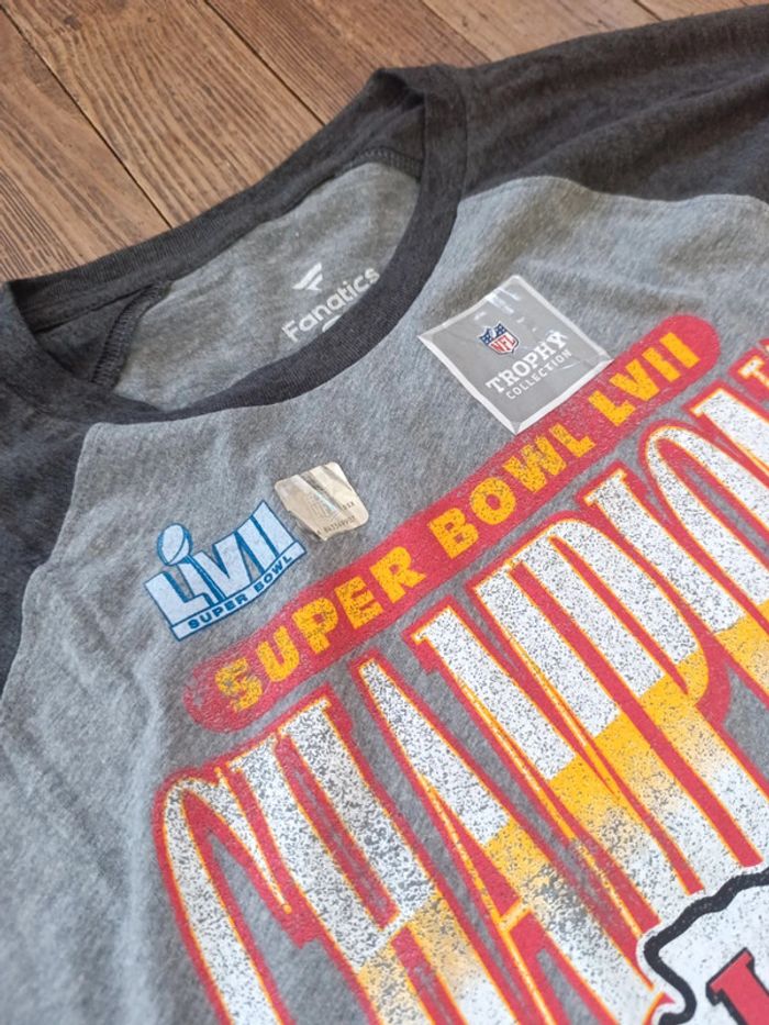 T-shirt fanatics NFL Kansas City super bowl trophy XL - photo numéro 3