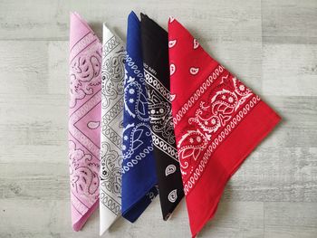 Lot 5 bandana coton 