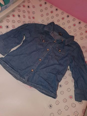 Chemise jeans fille 18 mois
