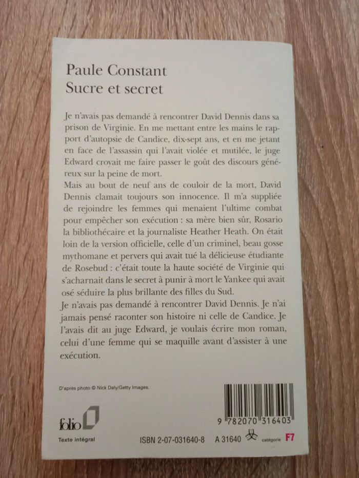 Paule Constant 🪅 Sucre et secret - photo numéro 2