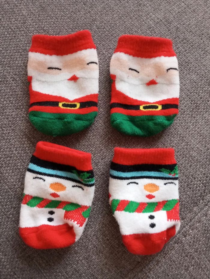 Chaussettes bébé noël