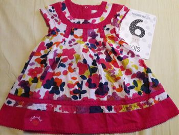 Robe florale Catimini 6m neuve