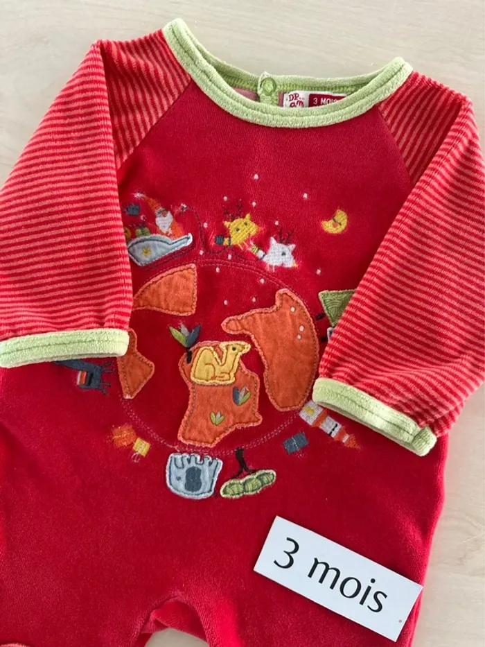 Pyjama DPAM 3 mois 60 cm - photo numéro 2