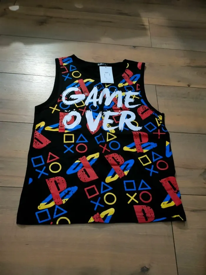 Débardeur homme noir taille S