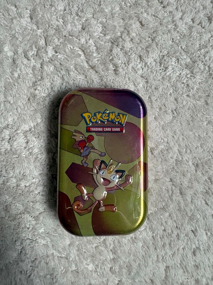 Mini Tin Pokémon 151 – Illustration Miaouss & Tygnon - photo numéro 2