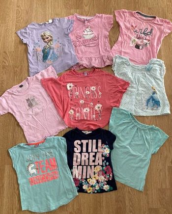 Lot t-shirts fille 3-4 ans