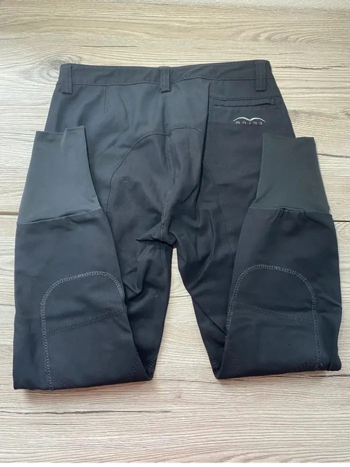 Pantalon d’Équitation Animo Noir, Produit de Qualité, Fabriqué en Italie - photo numéro 4