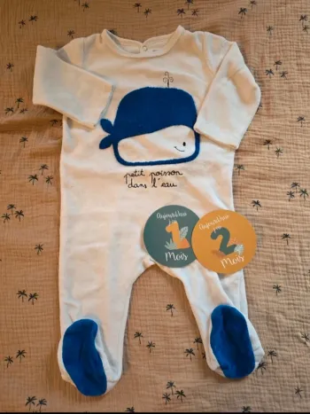 Pyjama bébé mixte Du Pareil au Même 12 mois (74 cm)