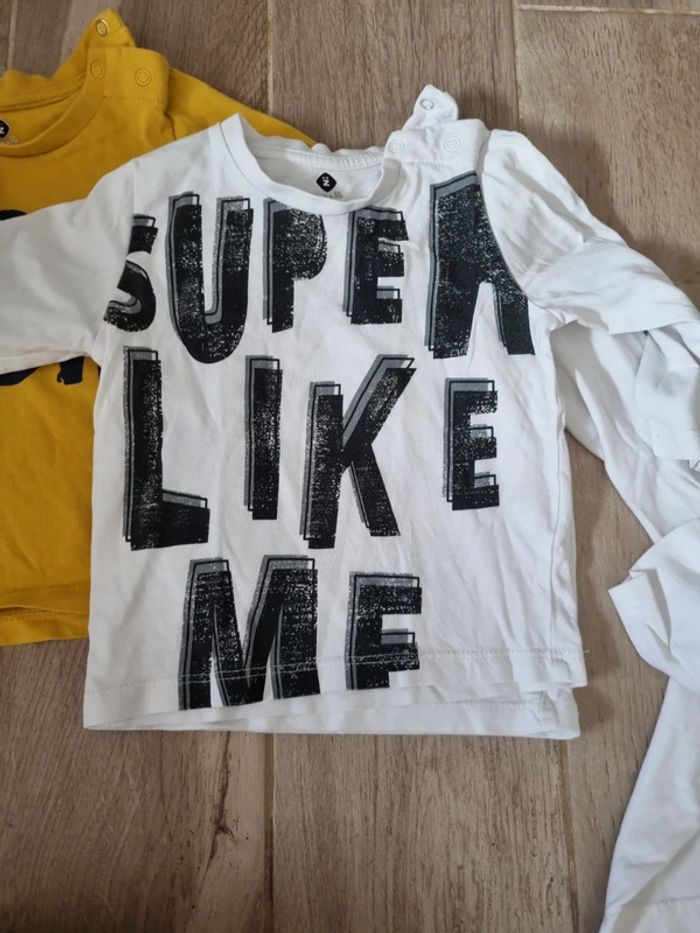Lot de 3 t-shirt manches longues 12 mois - photo numéro 3