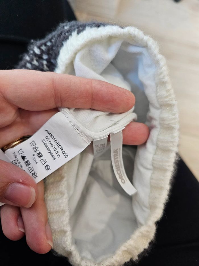 Bonnet 9-12 mois pompon - photo numéro 2