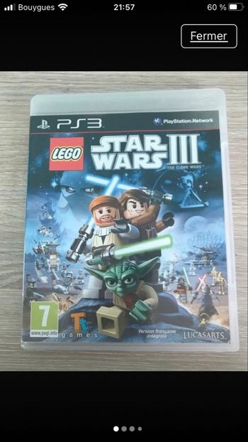 Jeu Stars Wars III pour console ps 3