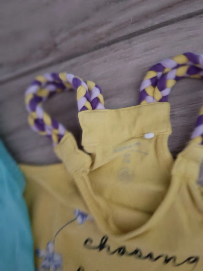 Lot de 2 t shirts débardeur 6 ans fille été - photo numéro 4