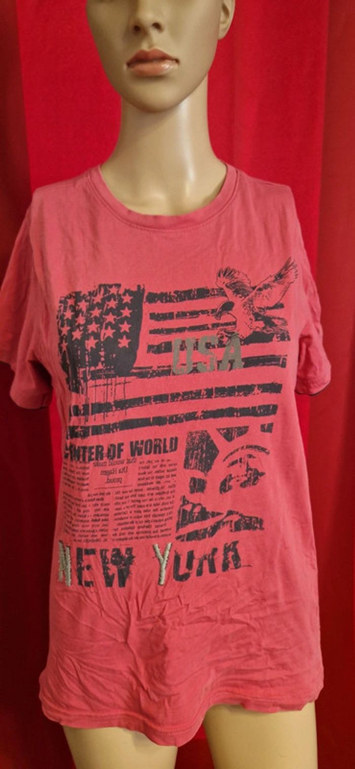 T-shirt rose new york taille M