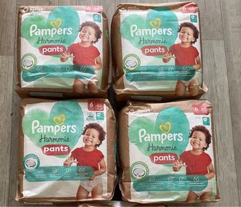 Mega pack de 96 couches pampers harmonie pants  taille 6