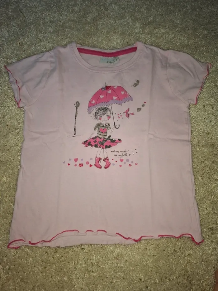 T-shirt rose Blue Seven 7 ans
