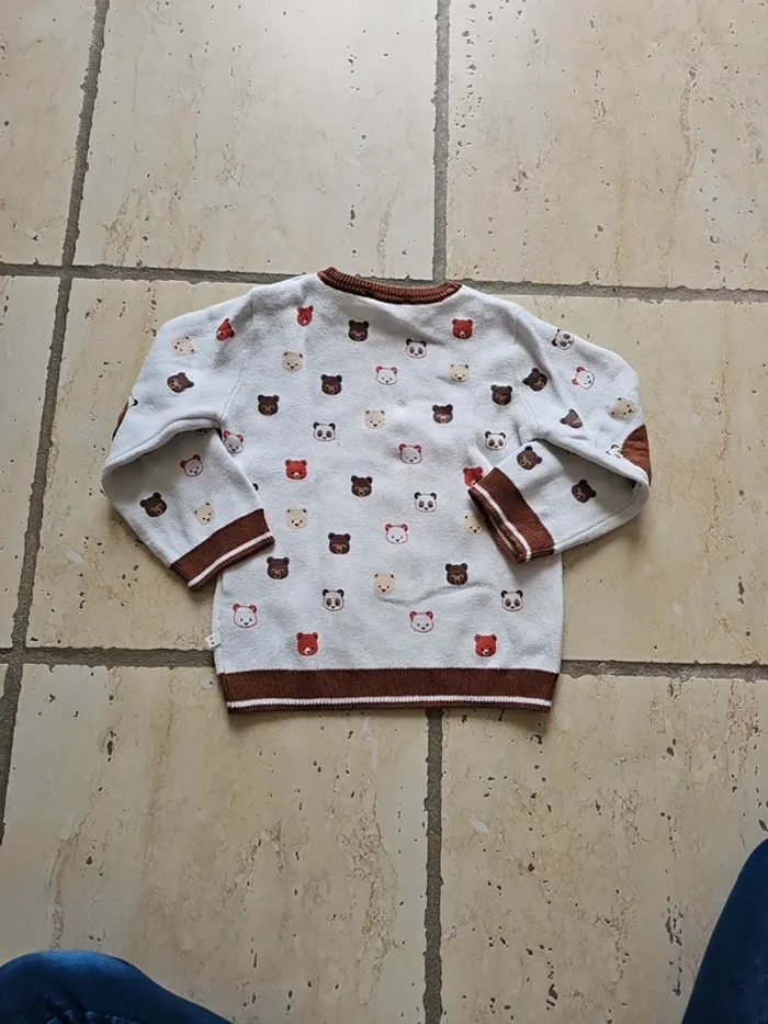 Pull col rond ours - Obaïbi - 23 mois/86 cm - photo numéro 4