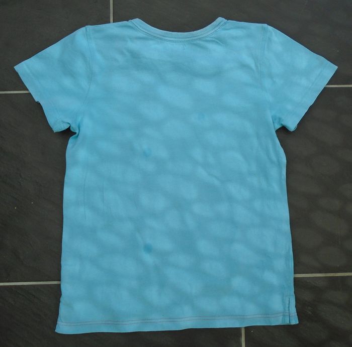 Joli tee-shirt bleu garçon 8 ans - photo numéro 4
