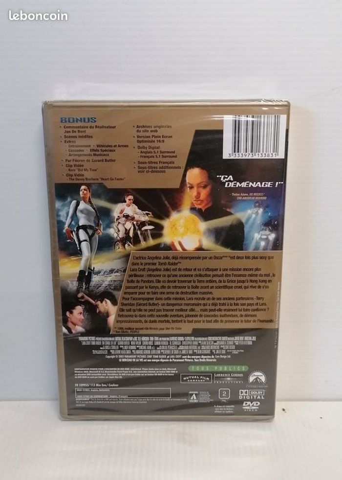 DVD TOMB RAIDER LE BERCEAU DE LA VIE (Edition Collector) (Neuf sous blister) - photo numéro 2
