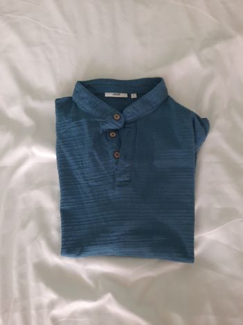 Tee-shirt homme Jules bleu texturé - Taille L