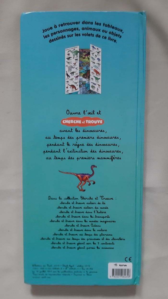 livre enfant - Cherche et trouve géant - Au temps des dinosaures - photo numéro 2