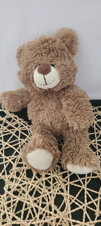 Peluche doudou ours marron beige MAX & SAX