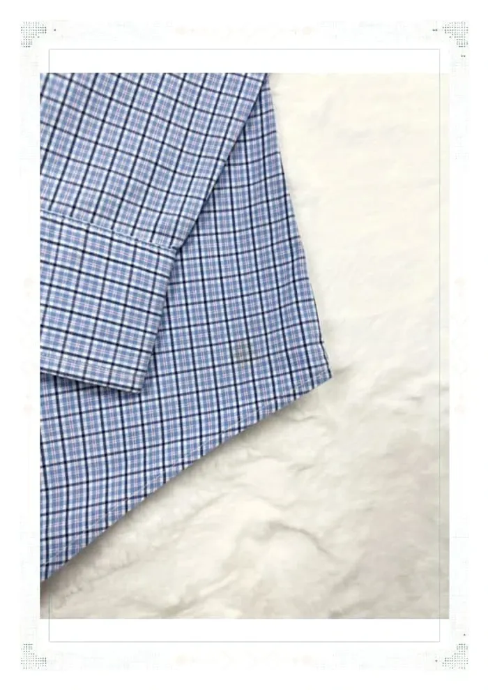 Ralph Lauren chemise à carreaux bleu logo rose coton homme XL - photo numéro 13