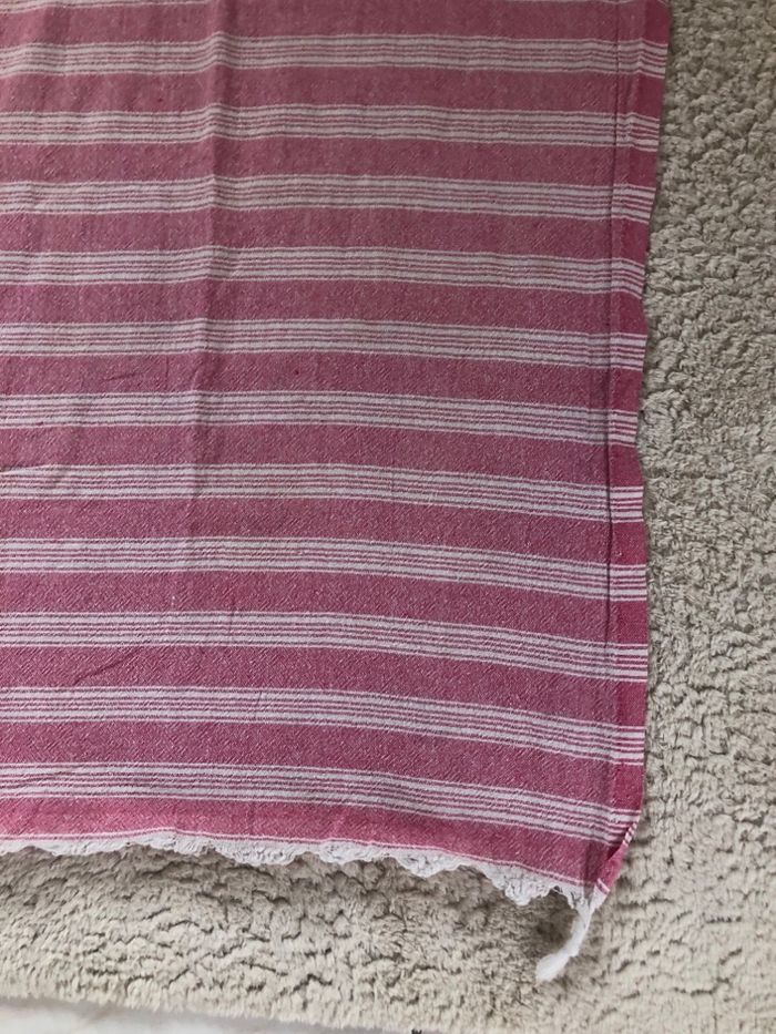Serviette fouta rose - photo numéro 3