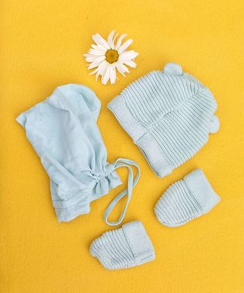 Bonnet, moufles et pochon 🌸 Vertbaudet