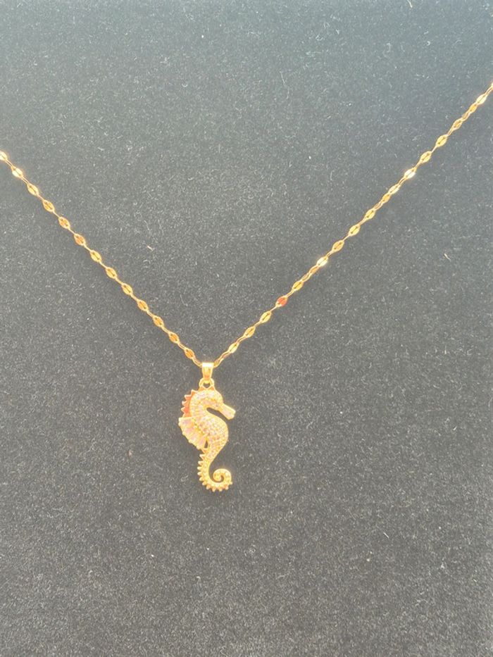 Collier hyppocampe en acier - photo numéro 4