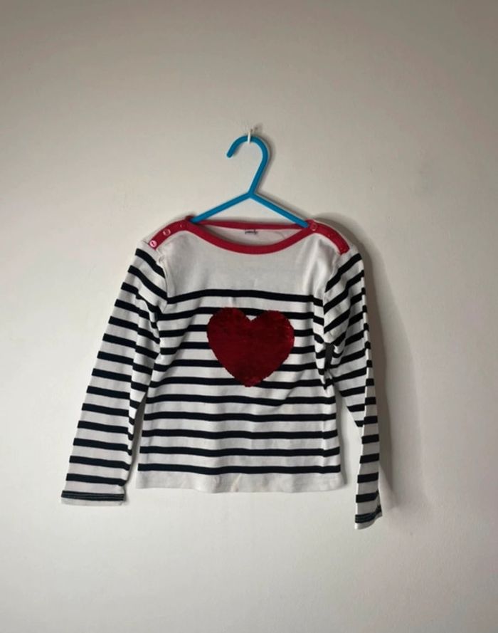 Tee shirts à rayures orchestra 5 ans fille - photo numéro 2