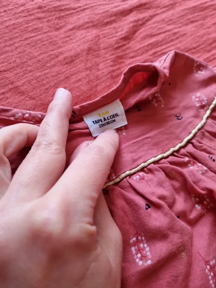 Blouse légère manches longues tape à l'œil très bon état 23 mois - photo numéro 3