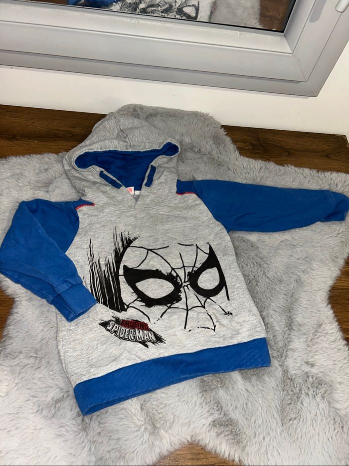 Pull Spider-Man bleu et gris - 3 ans - Marvel