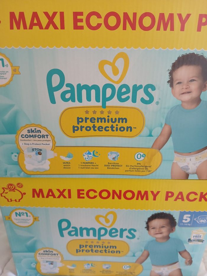Lot 2 cartons  couches maxi pack premium protection T5 - photo numéro 3