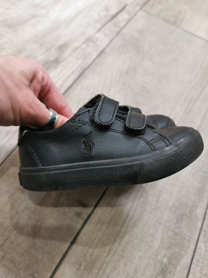 🌿Basket Ralph Lauren enfant taille 22 noir scratch - photo numéro 7