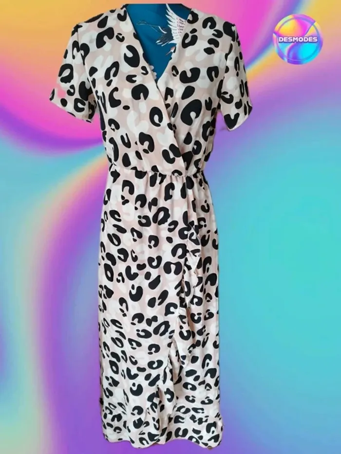 Robe longue cache coeur femme léopard été - Drop Wild