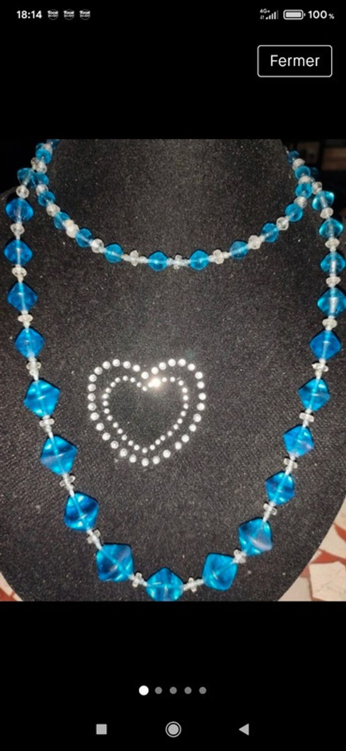 Collier perles de verre - photo numéro 2