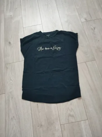 T-shirt long noir