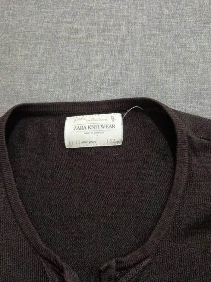 C55 gilet noir Zara 11-12 ans - photo numéro 4