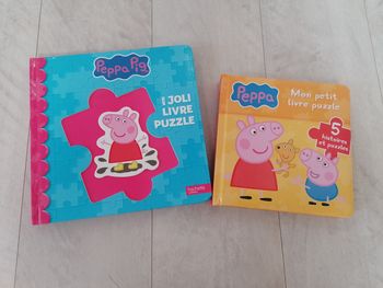 Lot de 2 livres puzzles Peppa pig