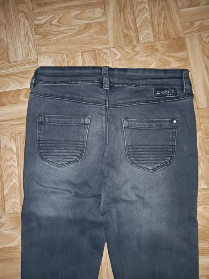 Jean skinny Okaïdi fille taille 12 ans en bon état - photo numéro 7