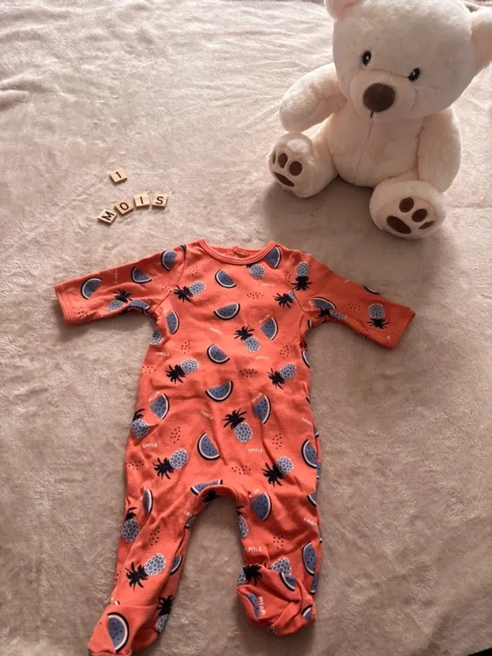 Pyjama motif fruits exotiques GÉMO - 1 mois
