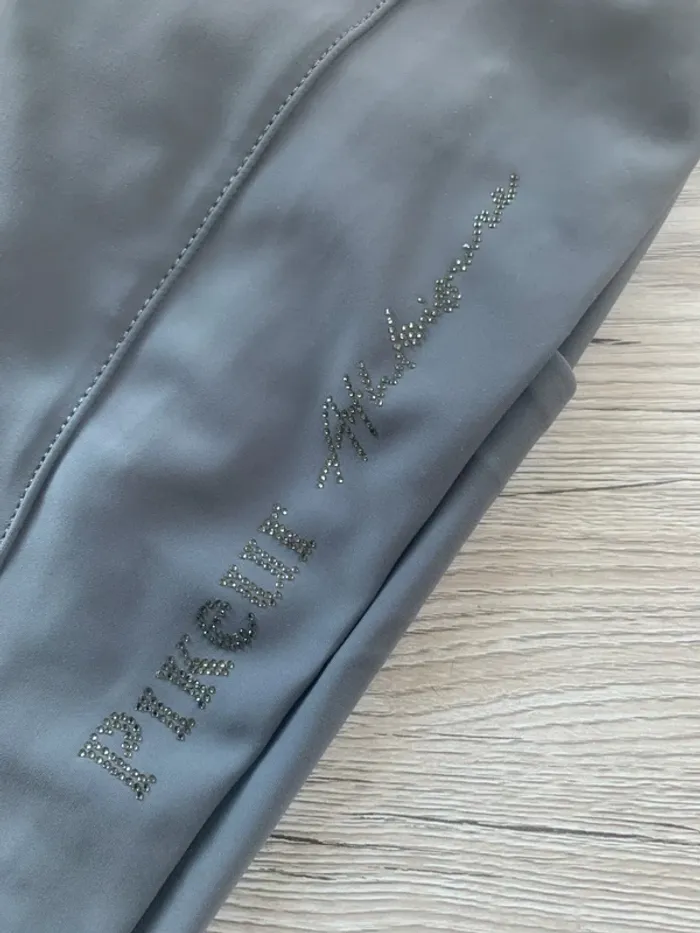 Legging Full Grip Pikeur – Gris Clair – Très Bon État – Strass – Taille L - photo numéro 2