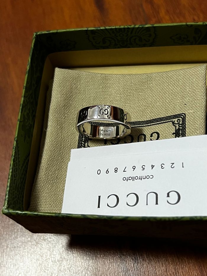 Bague Gucci en argent sterling 💍 Taille 7 - photo numéro 5