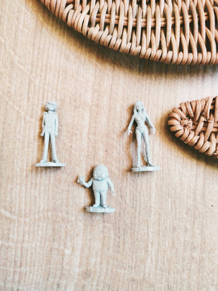 🔥Lot de 3 minis figurines pvc Albator -  Ramis , Nausicaa et  Alfred le corsaire de l'espace année 1970
