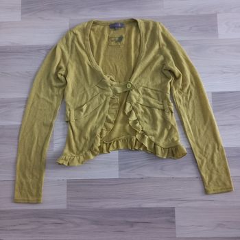 Gilet femme moutarde Mia Soana taille S